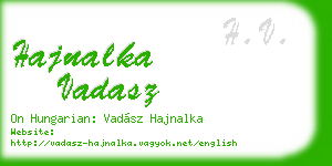 hajnalka vadasz business card
